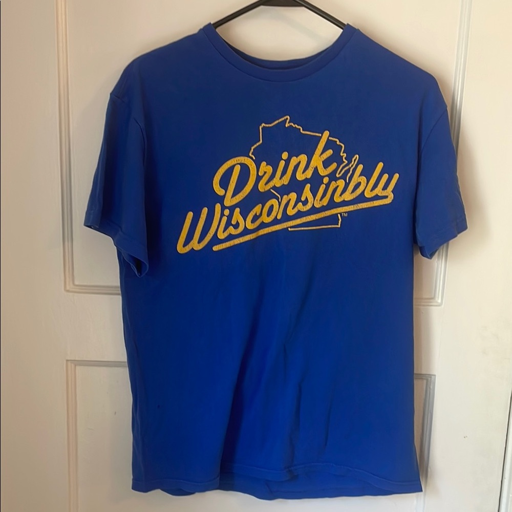 Blue 'Drink Wisconsinbly' T-Shirt
